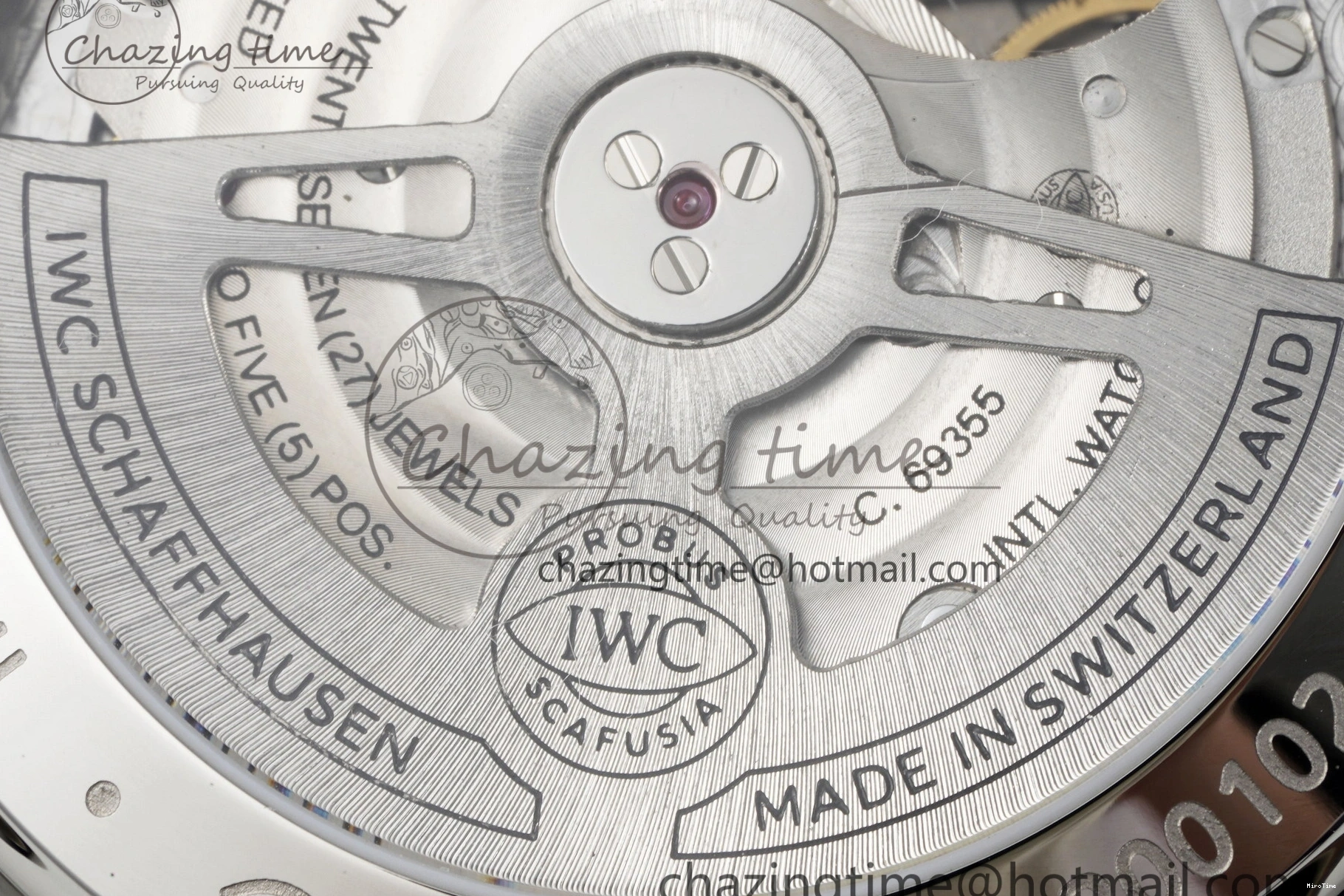 MIROTIME 1230 Portuguese Chrono IW3716 RSF 1:1 Best Edition Blue Dial on Black Leather Strap A RelaxedFit 7045